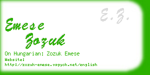 emese zozuk business card